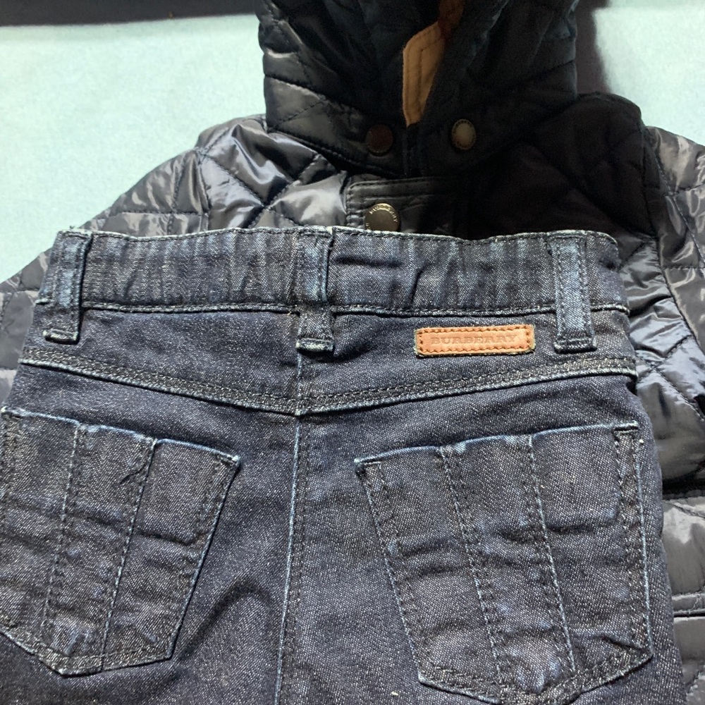 Burberry Jacket (Used) &  Burberry Jeans (NWT)